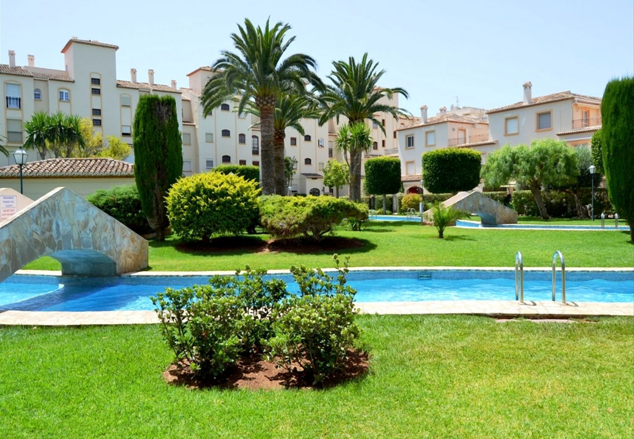Apartamento en Javea / Xàbia - Piso en Javea 2p planta baja piscina comunitaria playa Arenal a 300m