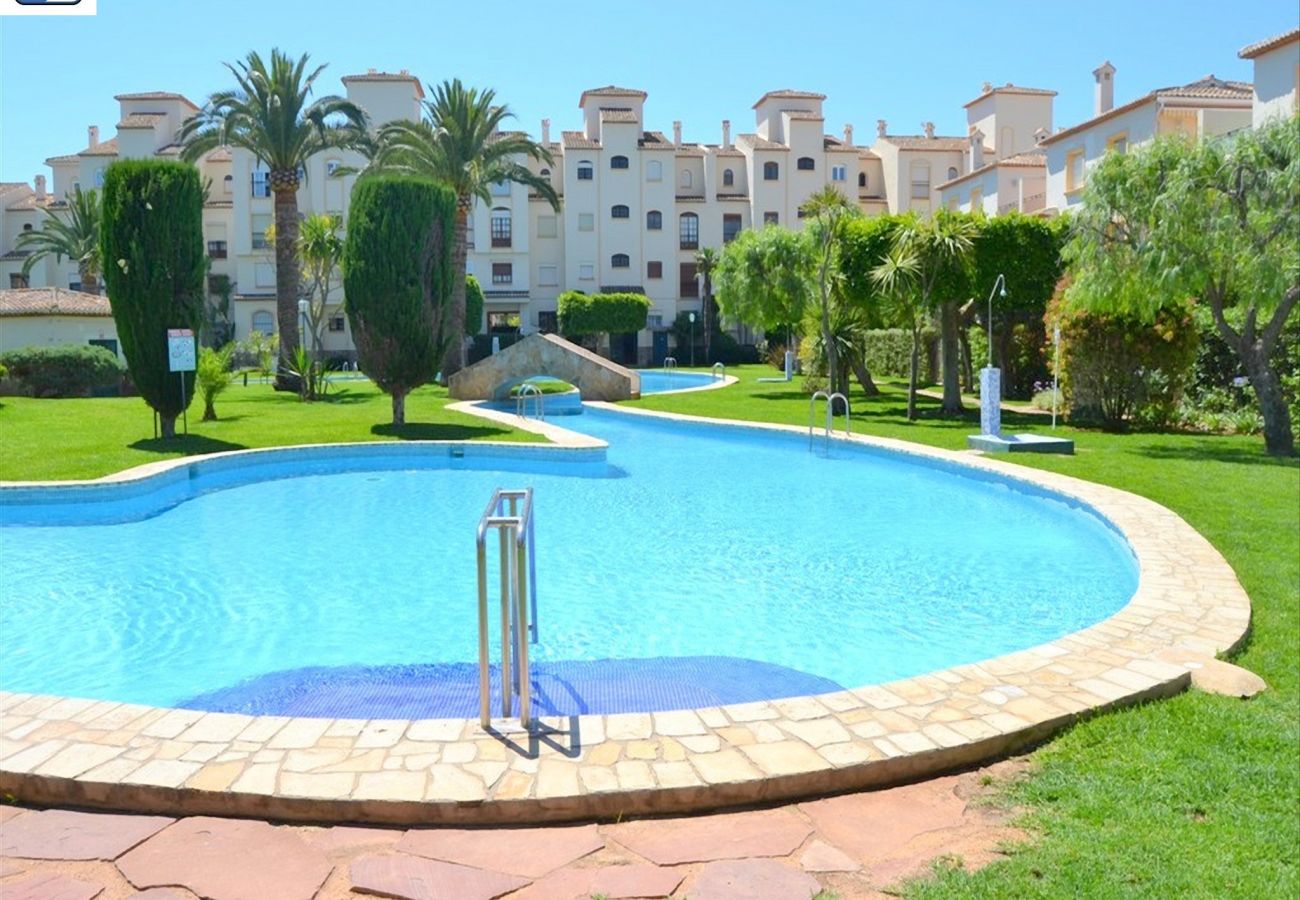 Apartamento en Javea / Xàbia - Piso en Javea 2p planta baja piscina comunitaria playa Arenal a 300m