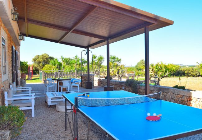 Finca en Santa Margalida - Es Bosquerró 054 fantástica finca con piscina vallada, zona infantil, terraza, barbacoa y WiFi