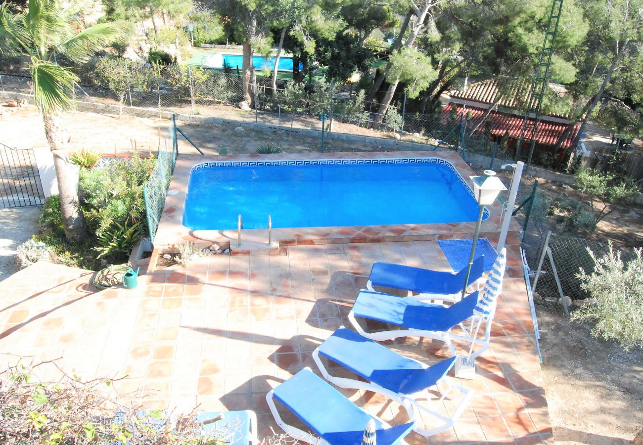 Casa rural en Frigiliana - Los Olivos Casa encantadora Rural con piscina privada 