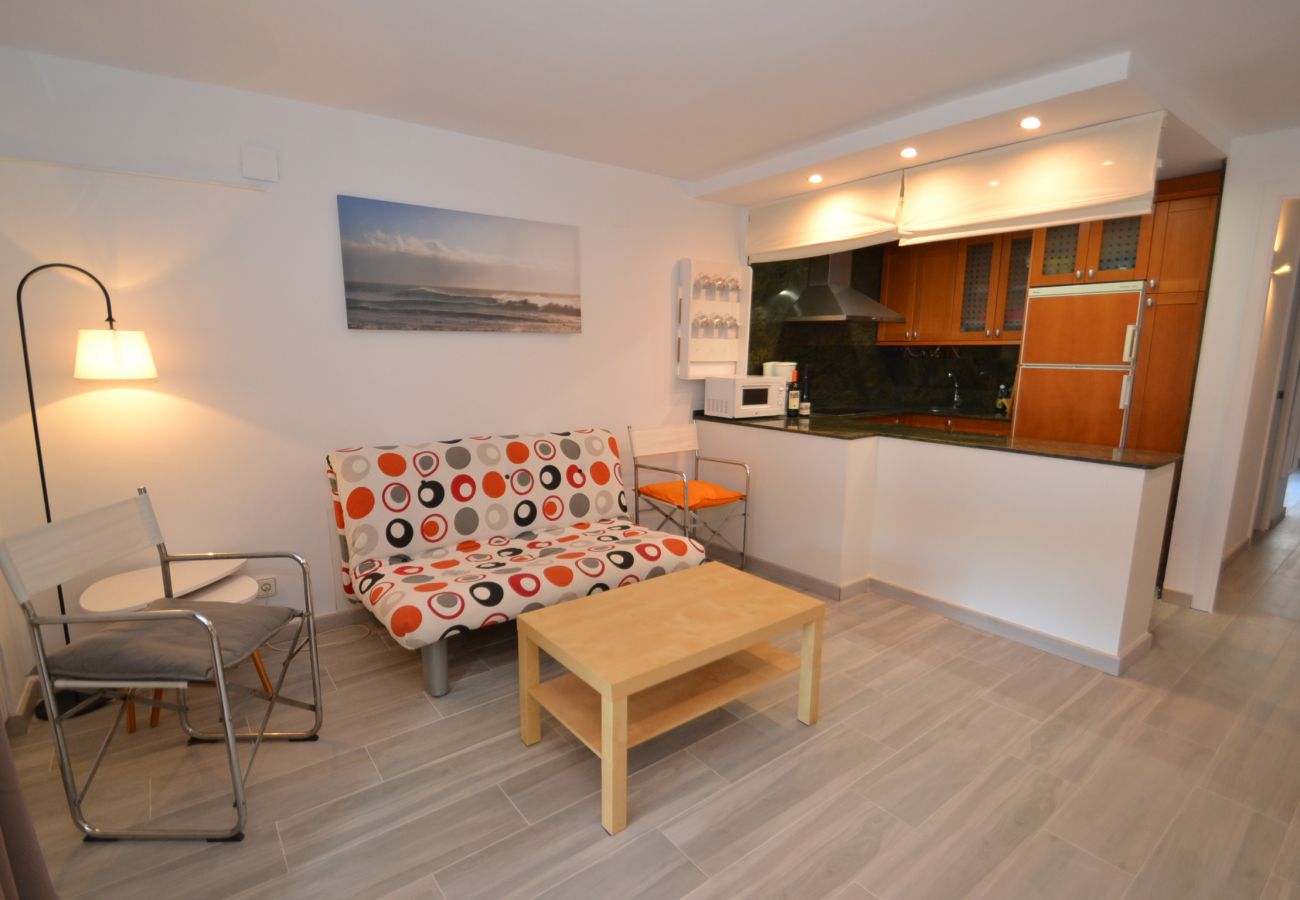 Apartamento en Salou - Mimosas Salou:Terraza-Piscina,Pista tenis-Cerca Playas-Wifi,A/C incluidos