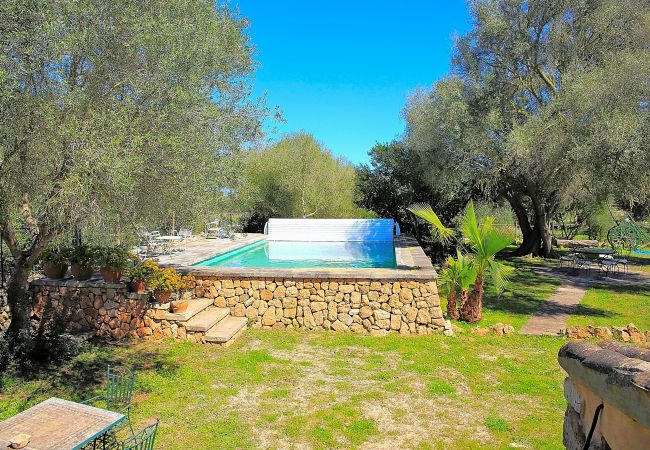 Finca en Son Serra de Marina - Sa Cabaneta 235 tradicional finca con piscina privada, jardín, barbacoa y WiFi
