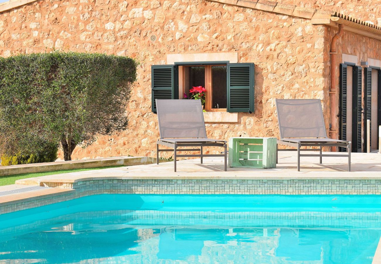 Villa en Ses Salines - Can Xesquet Camí de Morell 169 maravillosa finca con piscina privada, terraza, aire acondicionado y WiFi