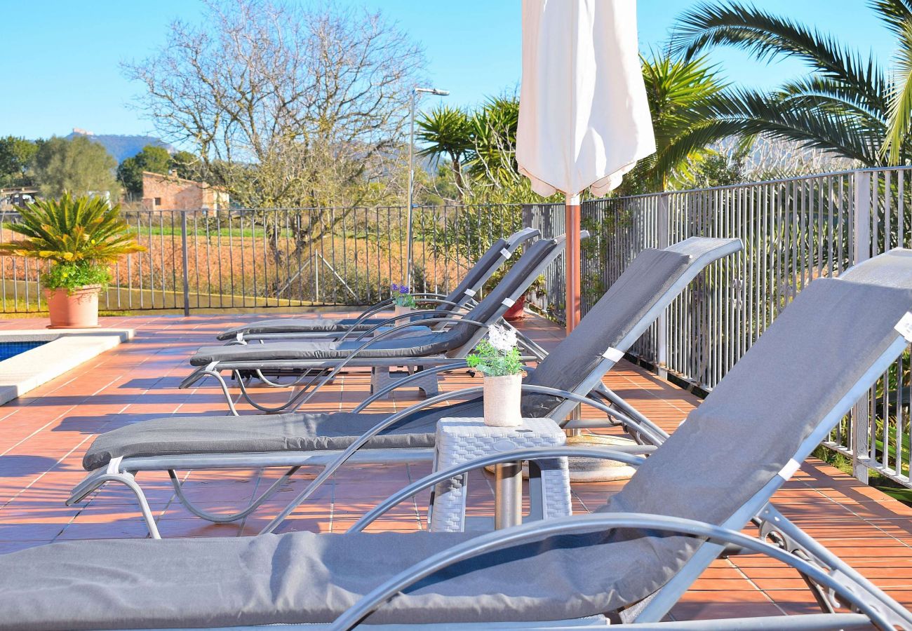 Finca en Cas Concos - Can Claret Gran 176 maravillosa villa con piscina privada, gran terraza, aire acondicionado y WiFi