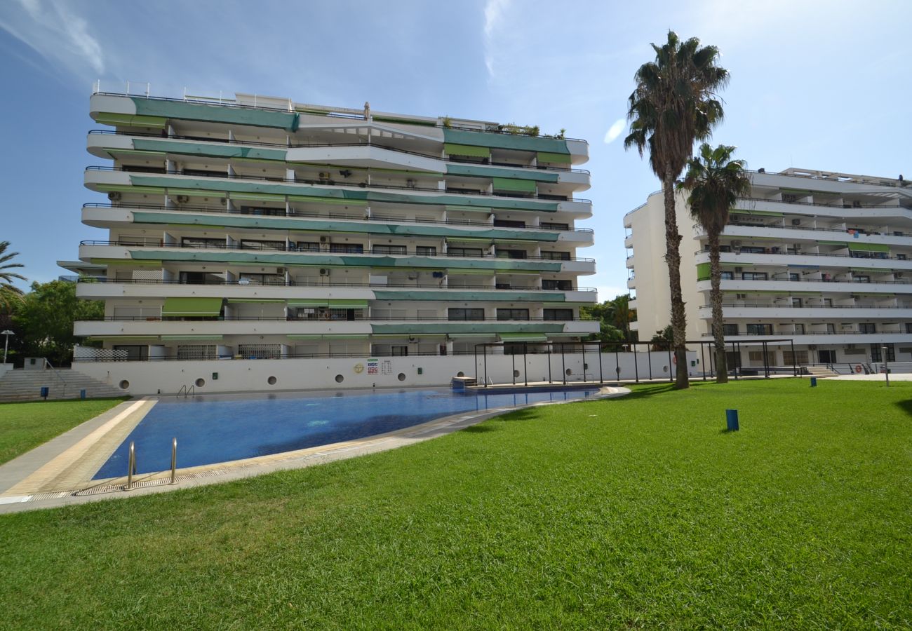 Apartment in Salou - Riviera Park:Terrace pool view-Near Salou Beaches,PortAventura and Center-A/C included