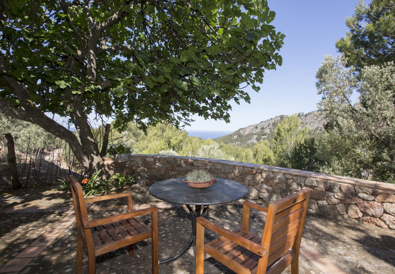 Terrace mountain views rental villa Majorca 