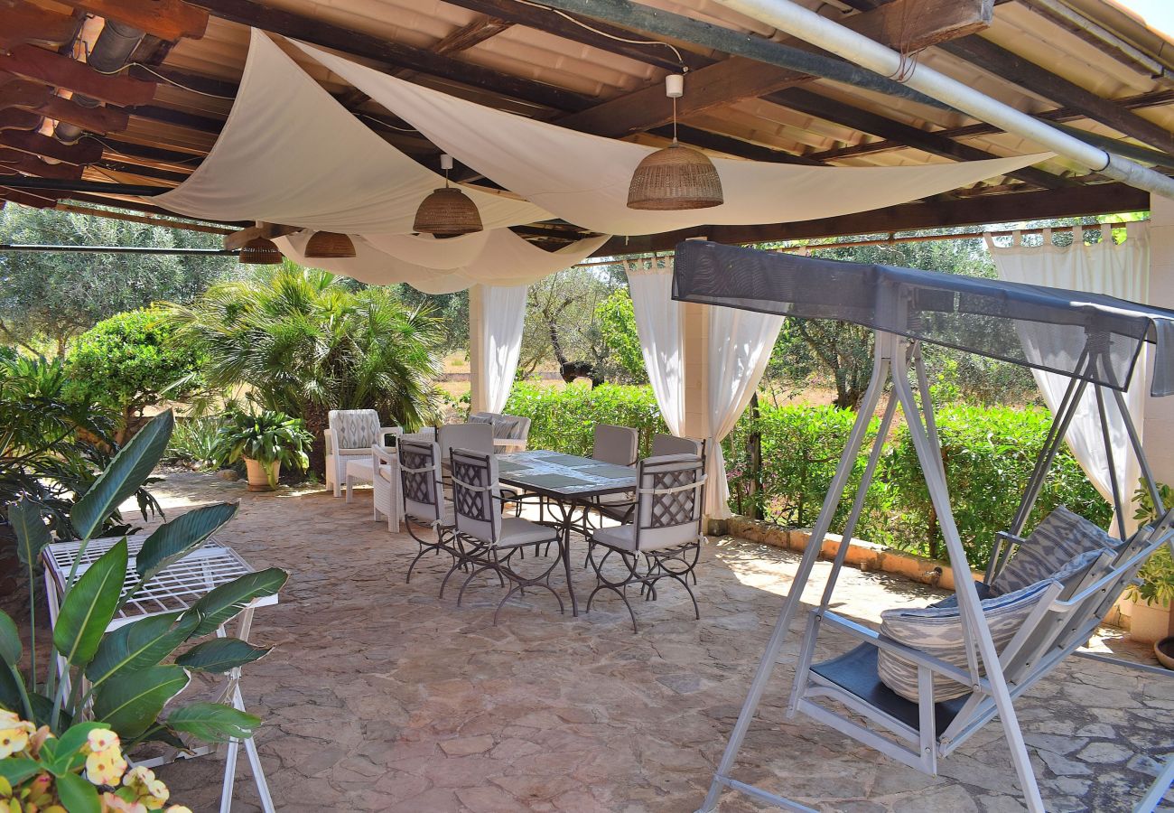 Country house in Buger - Sa Figuera Blanca 115 cosy finca with private swimming pool, garden, terrace, barbecue and WiFi