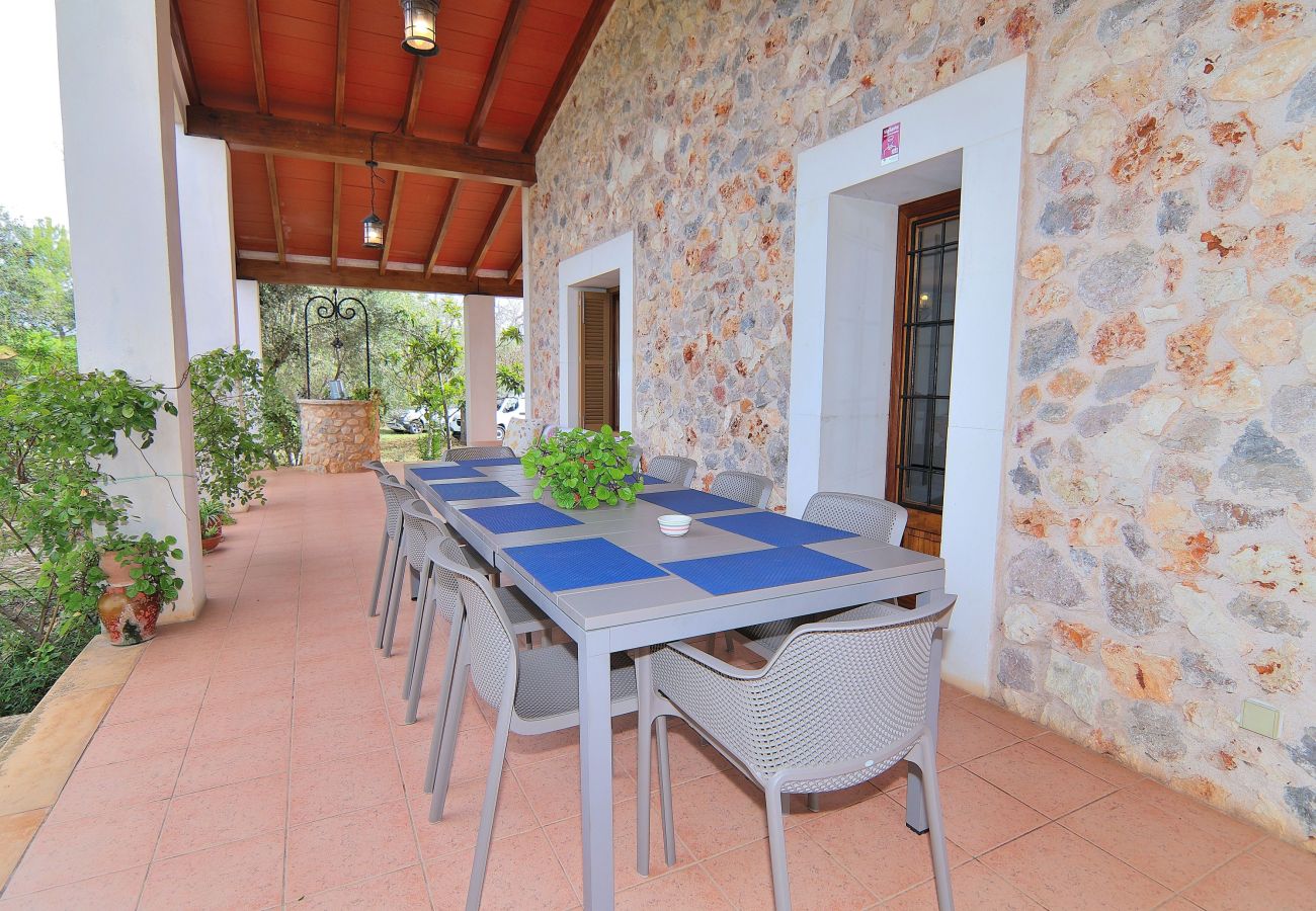 Country house in Buger - Son Tresco 126 fantastic finca perfect for groups, with garden, terrace, ping pong and WiFi
