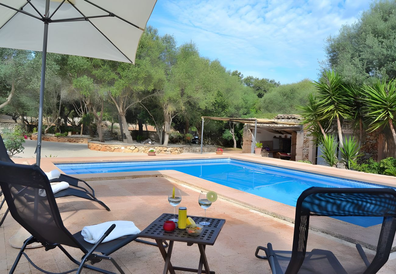 Country house in Llubi - Sa Rota de Son Ramon 132 fantastic finca with private pool, barbecue, billiards, terrace and WiFi