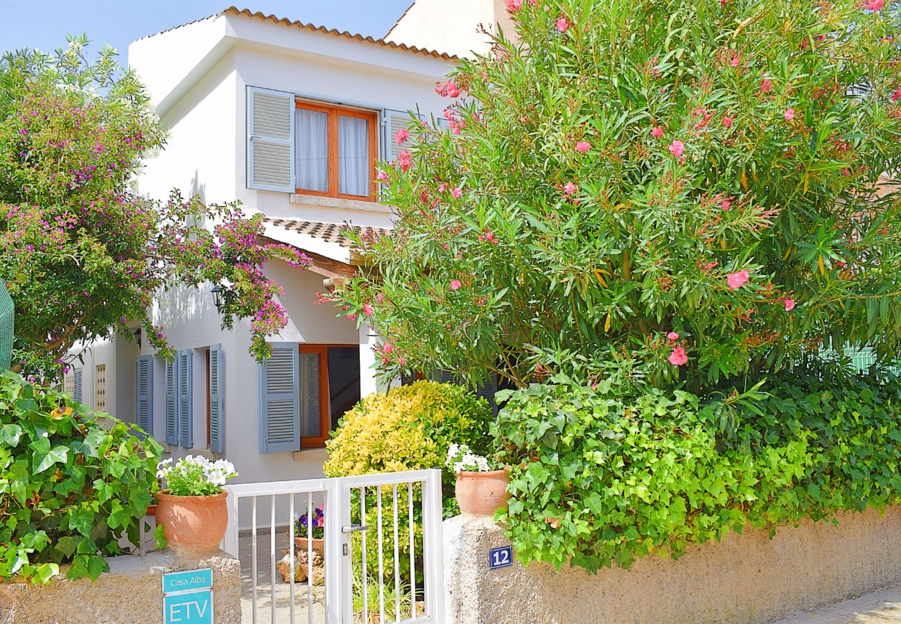 House in Can Picafort - Casa Alba 159 cosy holiday home with garden, terrace in residential area, barbecue and WiFi