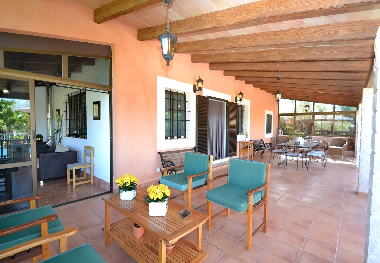 Country house in Inca - Tramuntana 171 fantastic villa with private pool, terrace, air-conditioning and WiFi