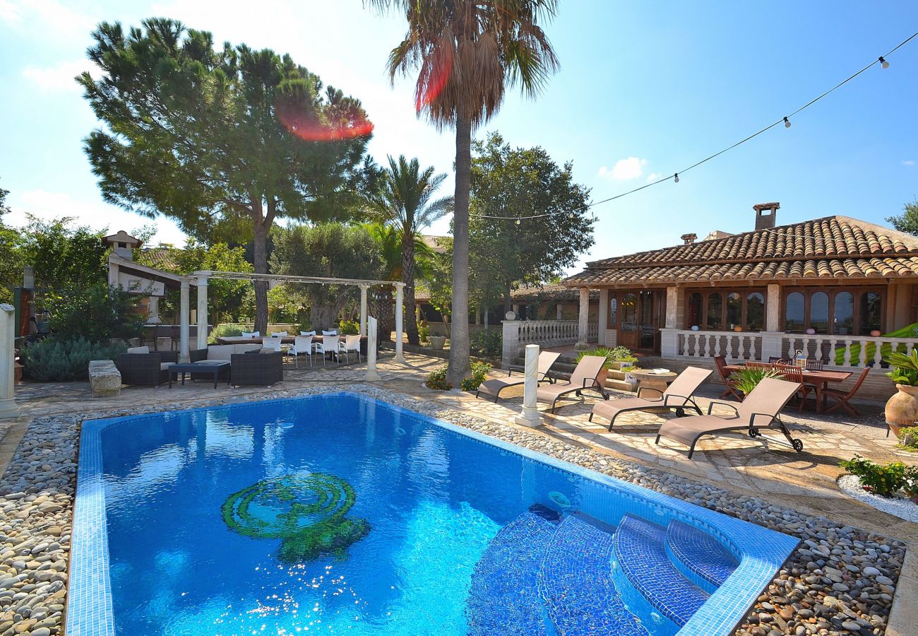 House in Muro - Can Bisbe 187 traditional villa with private pool, beautiful views, barbecue and table tennis