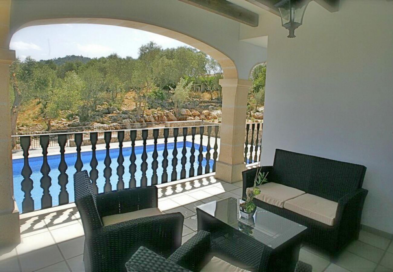 Country house in Petra - Sa Pleta stunning villa with swimming pool with amazing views 027