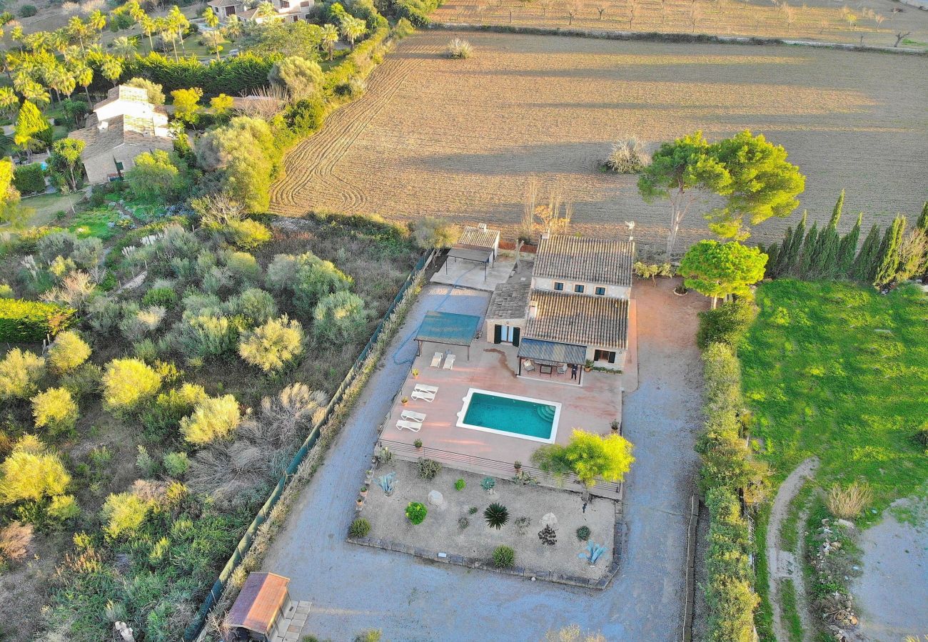 Country house in Alcudia - Oscols villa with pool solarium barbecue and chill out zone 121