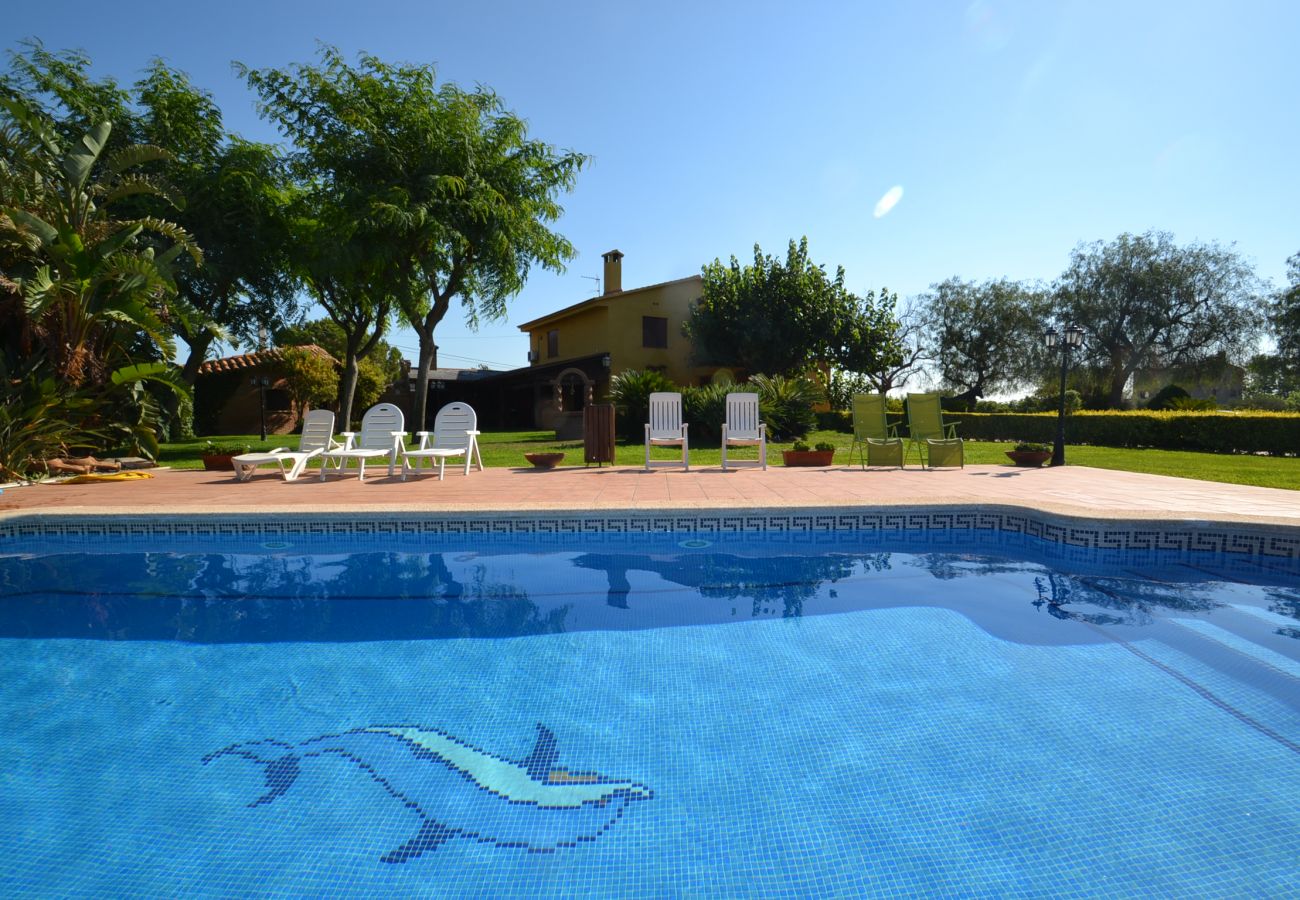 Villa in Selva del Camp - Mas Aling:3.600m2 farmhouse with pool,gardens-Easy access beaches-Free Wifi,A/C,Parking,Linen