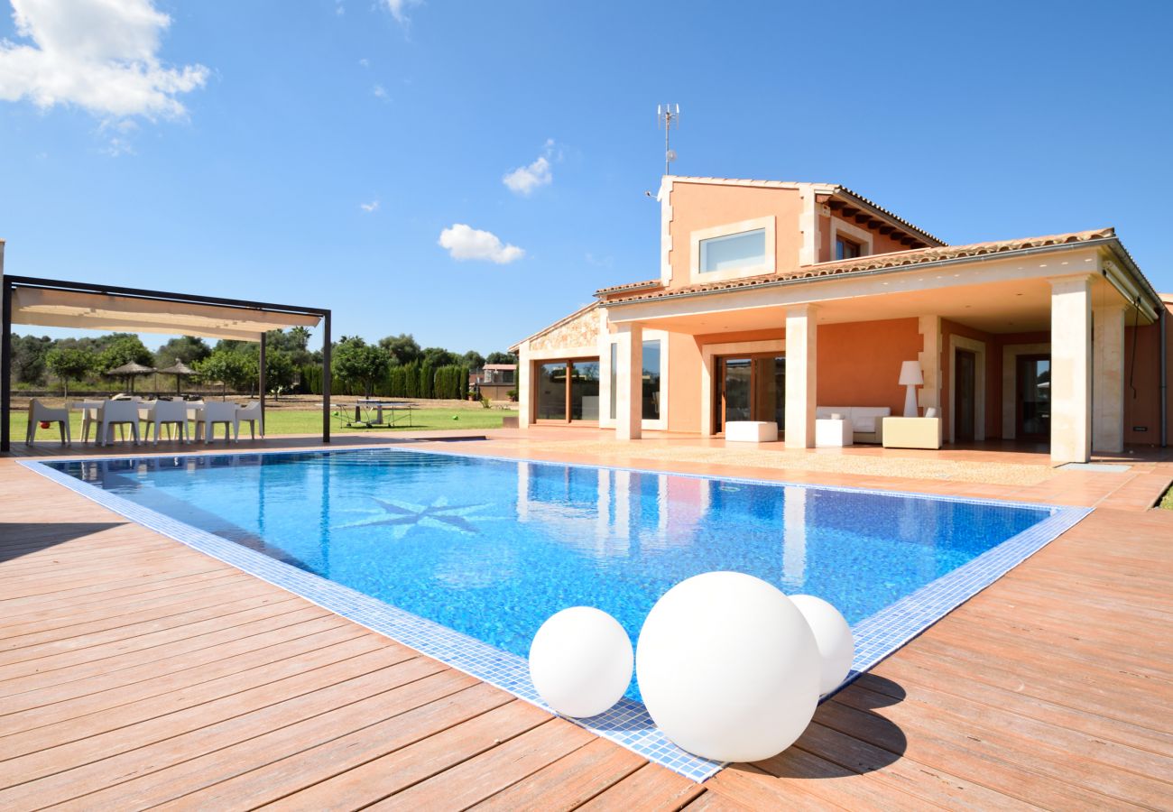 Villa in Muro - Son Morei de les Penyes 007 luxurious villa with private pool, jacuzzi, ping pong, barbecue and air conditioning