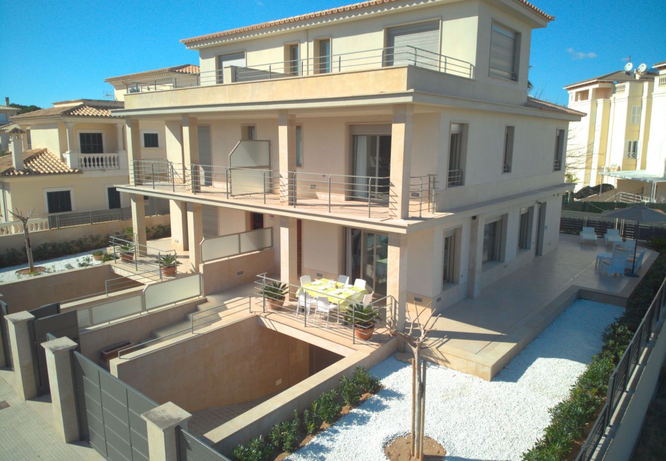 aerial view of the villa de mallorca can picafort