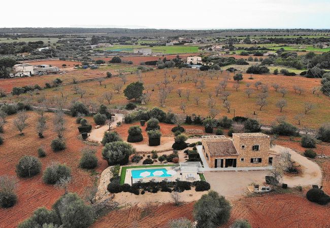 Villa in Ses Salines - Can Xesquet Camí de Morell 169 wonderful country house with private pool, terrace, air conditioning and WiFi