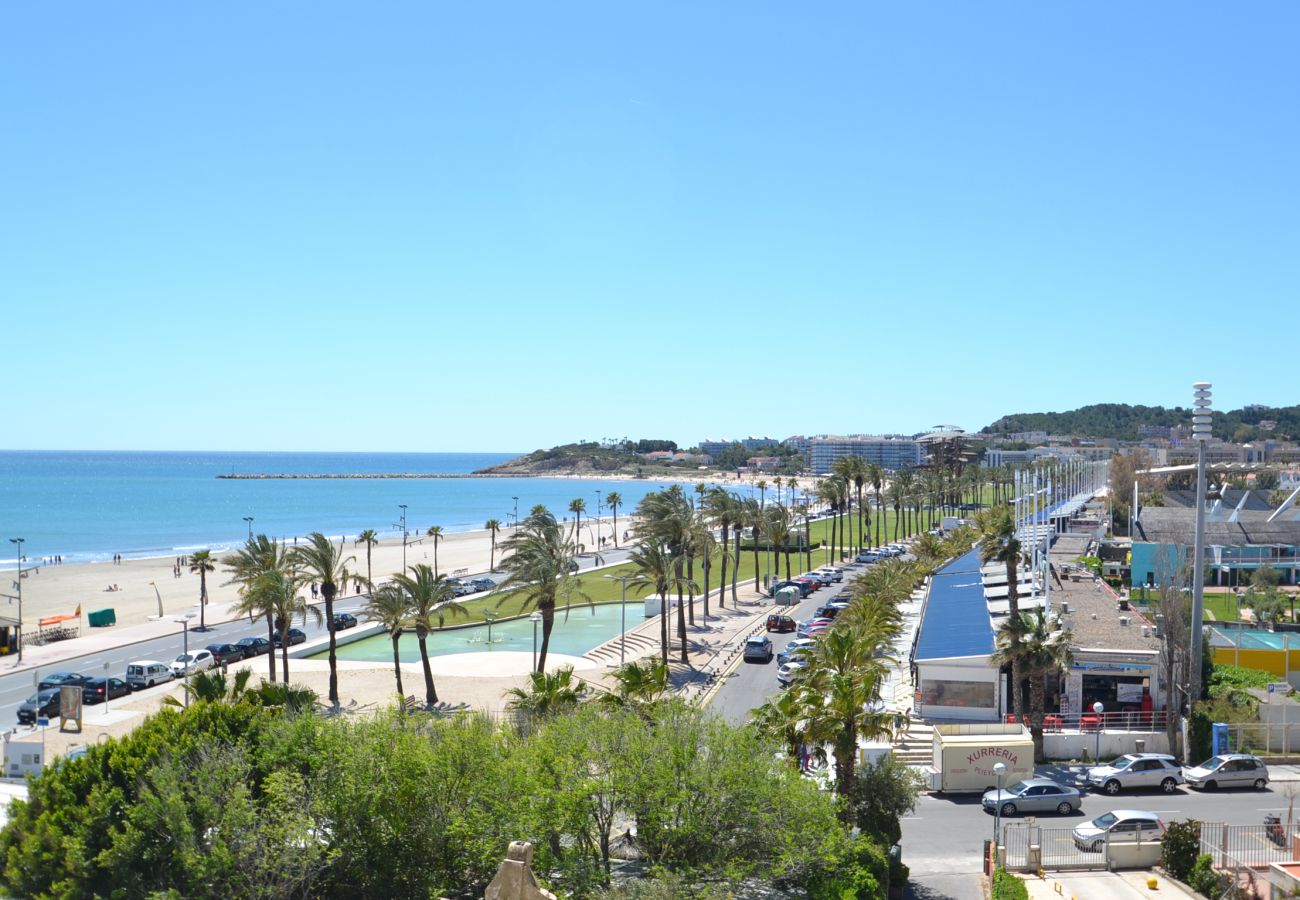 Appartement à La Pineda - Paradise Park 2:Terrasses vue mer-Plage La Pineda-Piscines-Clim,parking gratuit