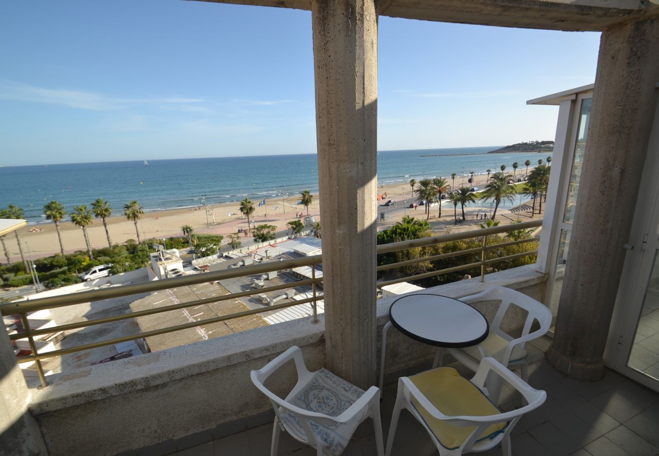 Appartement à La Pineda - Paradise Park 2:Terrasses vue mer-Plage La Pineda-Piscines-Clim,parking gratuit