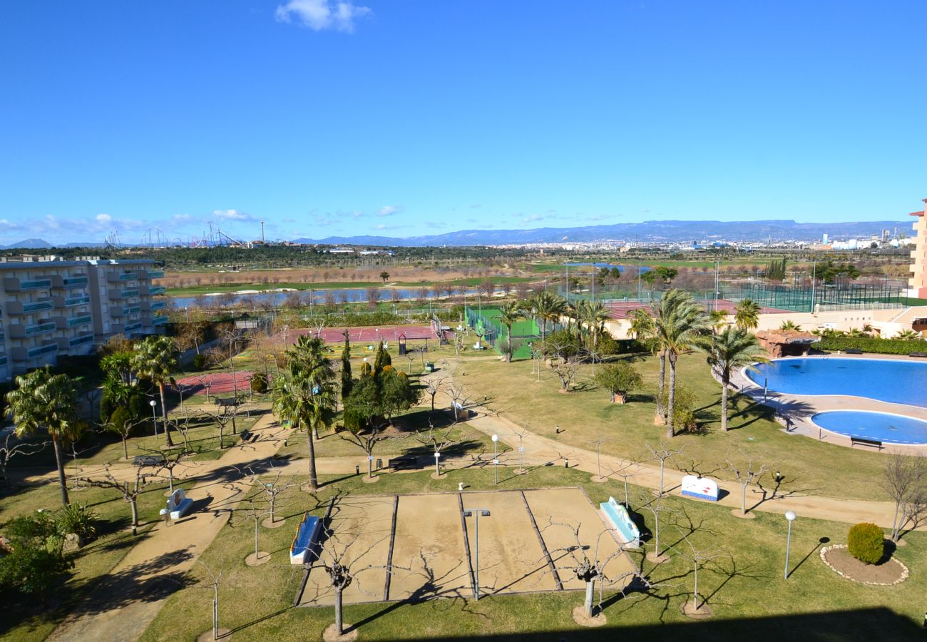 Appartement à La Pineda - Los Juncos M:Terrasse-300m Plage-20.000m2 jardin avec piscines,jeux,sports