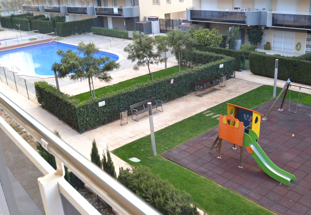Appartement à La Pineda - Nova Pineda 2hab:300m plage,centre La Pineda-Piscines-Jeux-Wifi,parking,linge gratuit