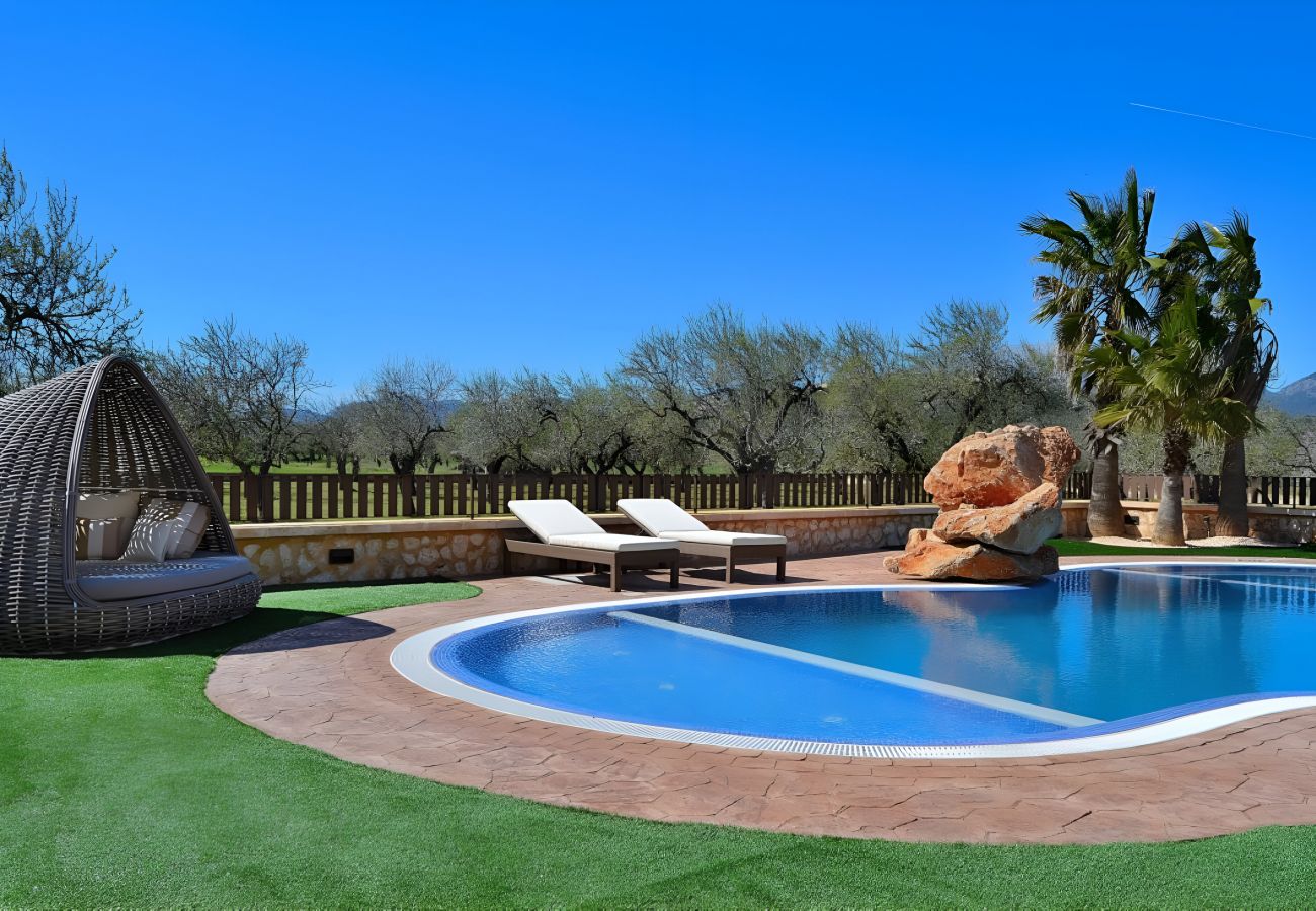 Domaine à Buger - Son Costa 065 magnifique finca avec piscine privée, espace enfants, air conditionné et barbecue