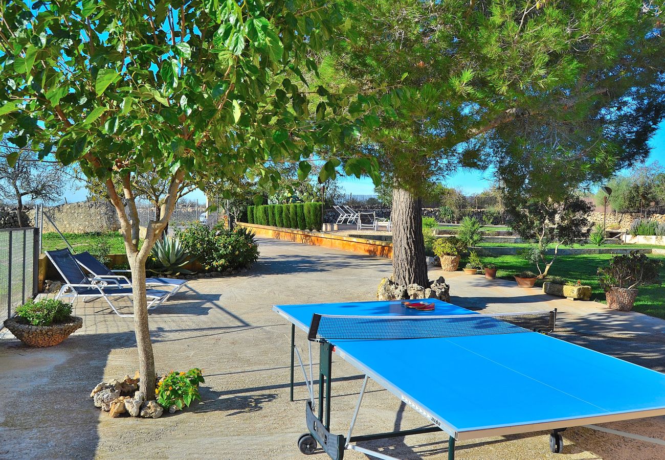 Domaine à Santa Margalida - Es Barranc Son Fullós 094 fantastique finca avec piscine privée, jardin, terrasse, barbecue et table de ping-pong