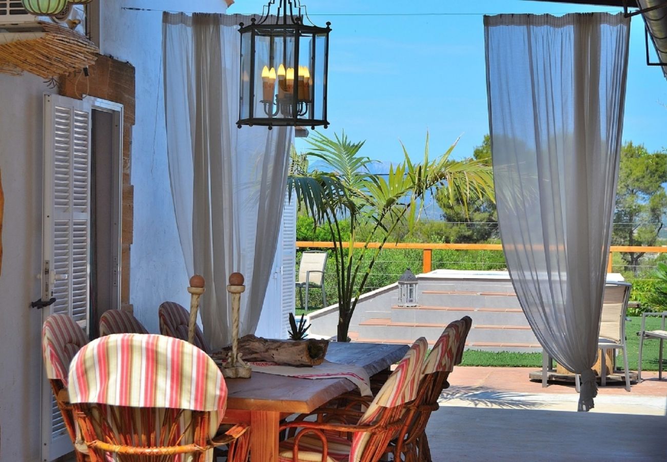 Domaine à Muro - Can Butxaquí 160 villa fantastique avec piscine privée et jacuzzi, climatisation, barbecue et WiFi