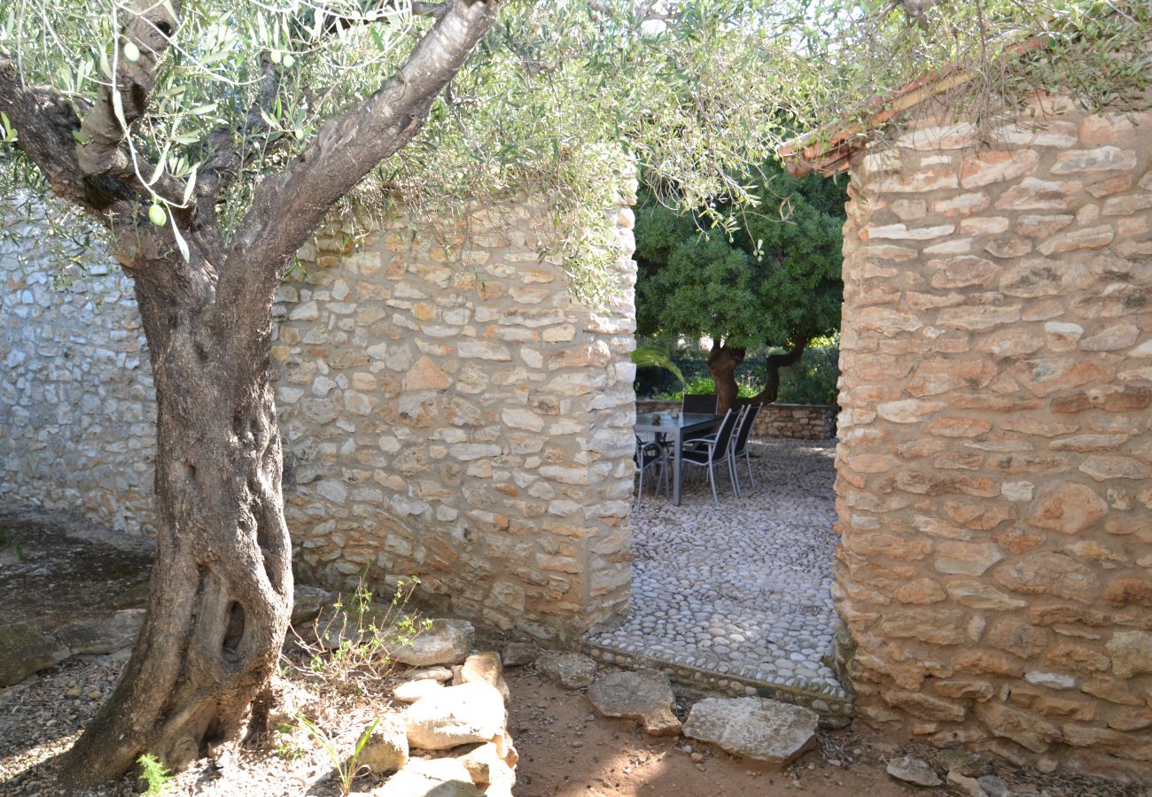 Villa à Ametlla de Mar - Villa Ametlla 35:Maison de pierre-Piscine privée
