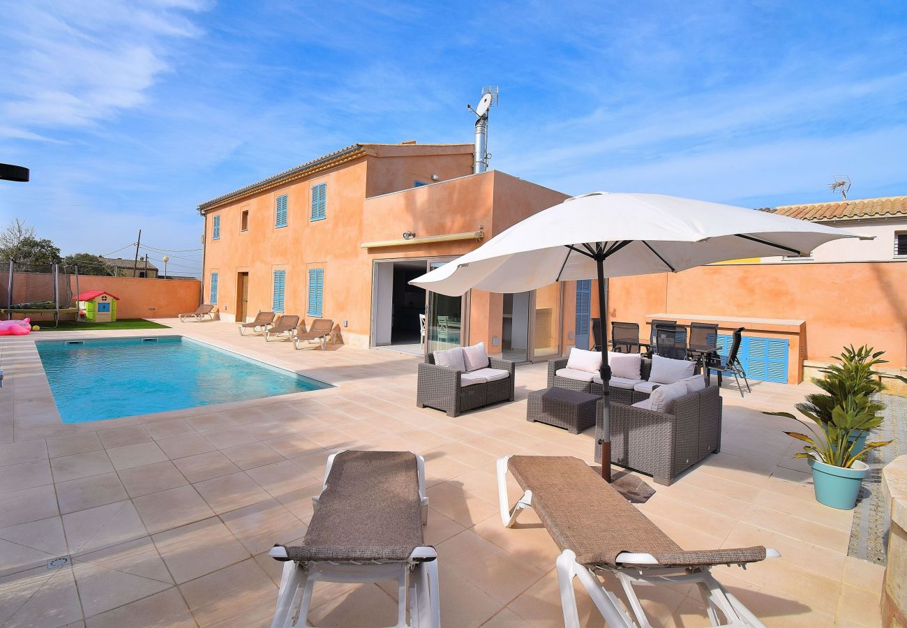 Terrasse, bain de soleil, Majorque, vacances