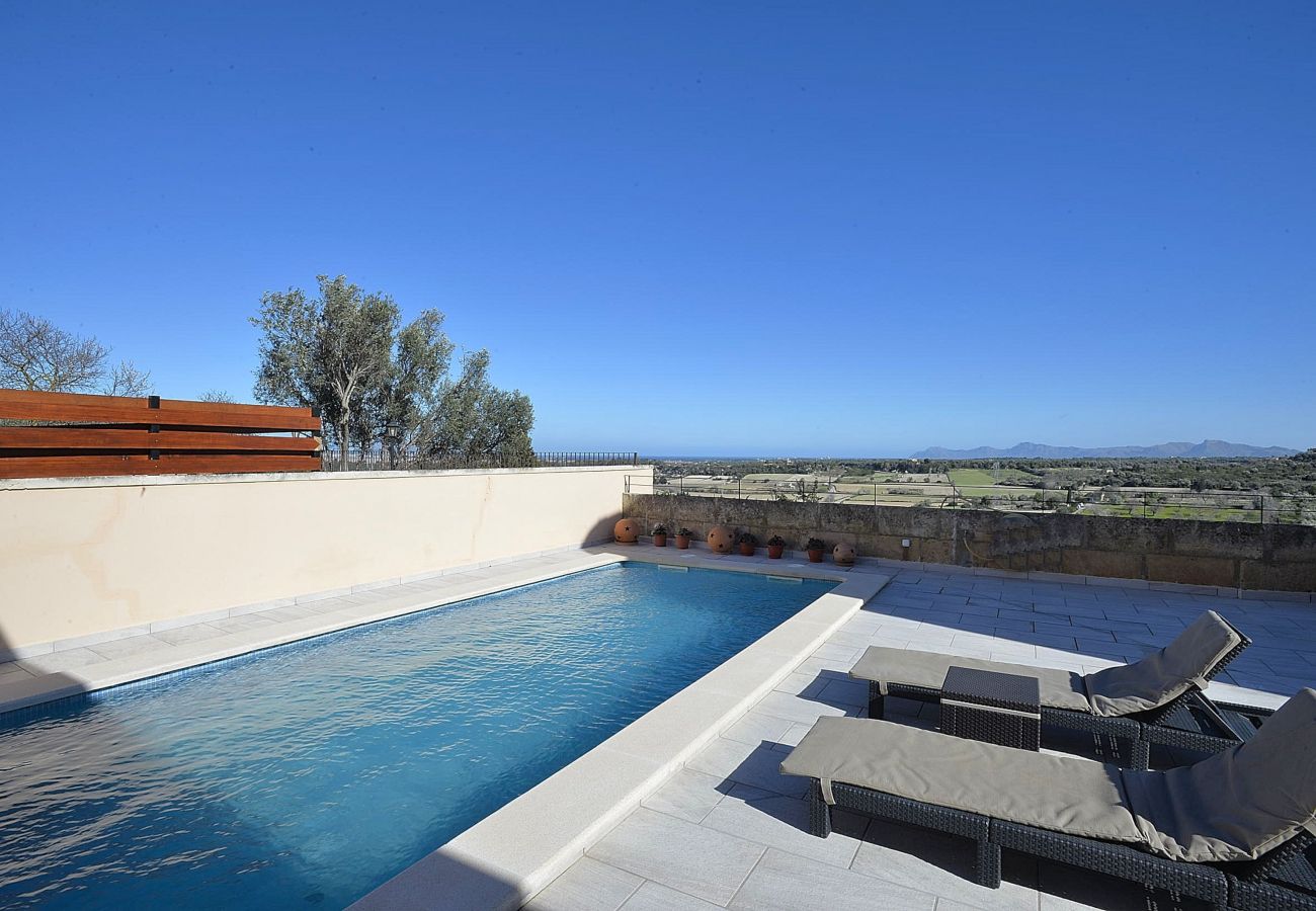 Дом на Muro - Sa Riba 021 magnífica villa con piscina privada, barbacoa, terraza y WiFi