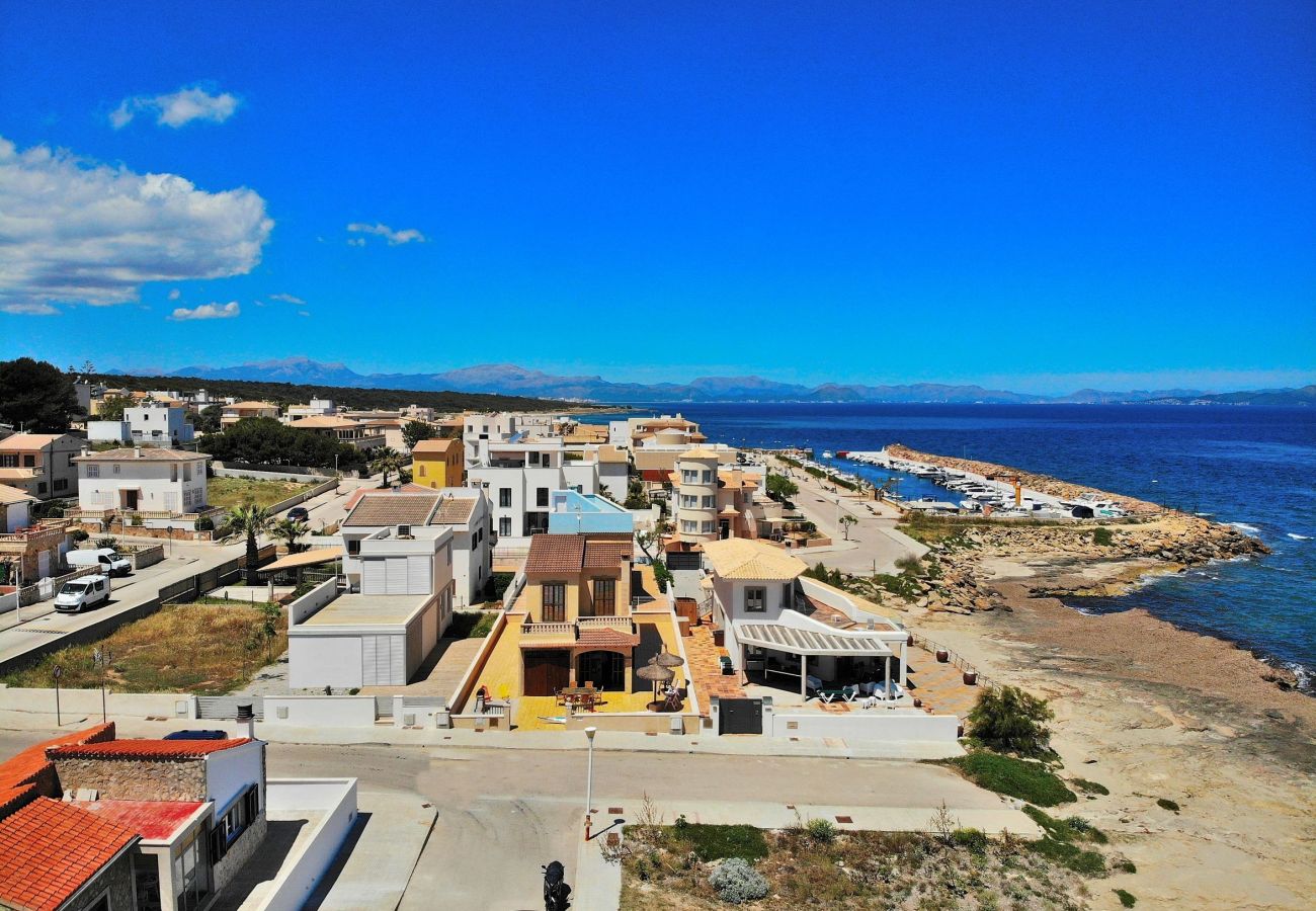 Дом на Son Serra de Marina - Casa Embat 045 fantástica casa con vistas al mar, terraza, barbacoa y kayaks