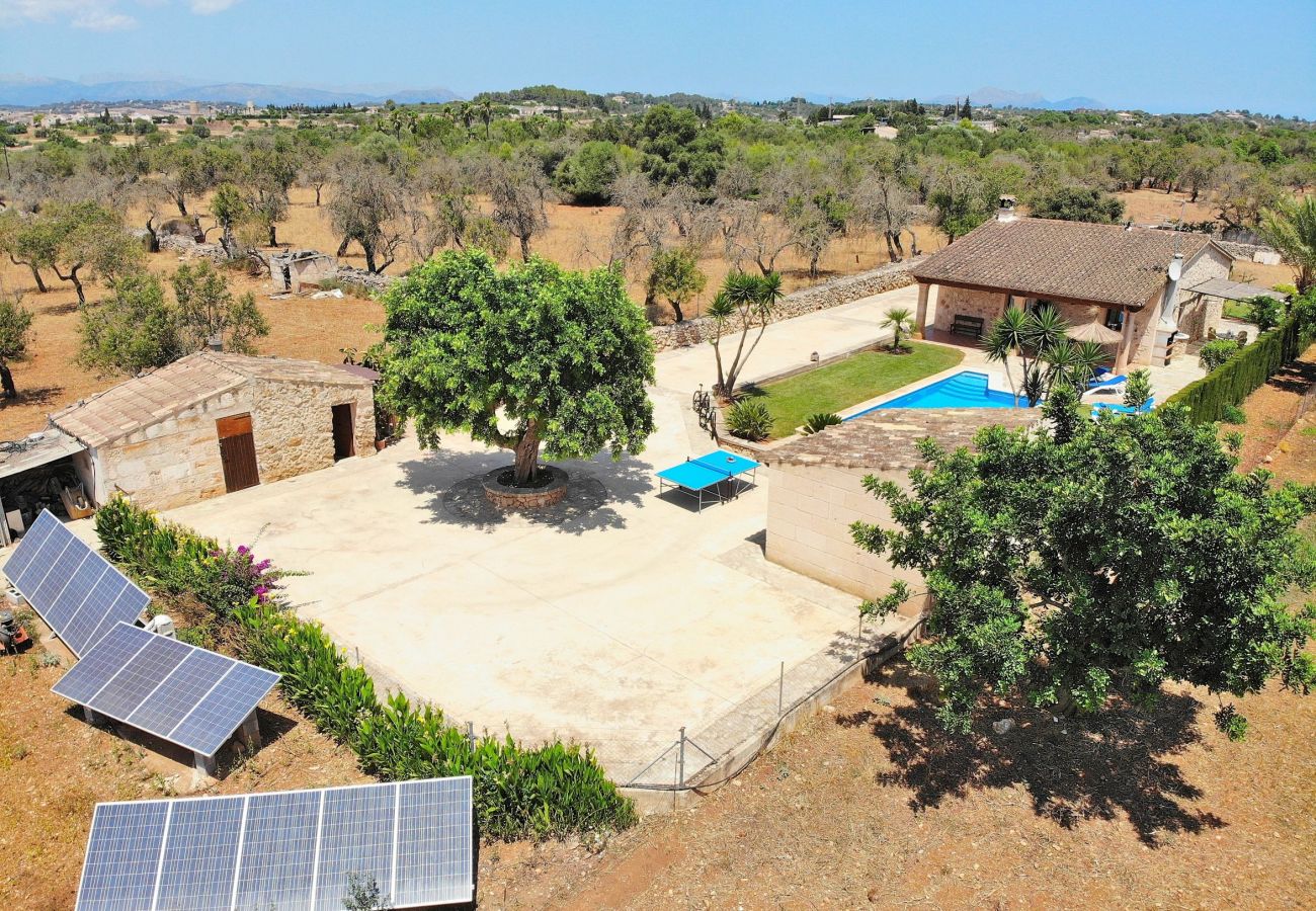 Особняк на Santa Margalida - S'Estret 184 mágnifica finca con piscina privada, terraza, acogedor jardín y ping pong