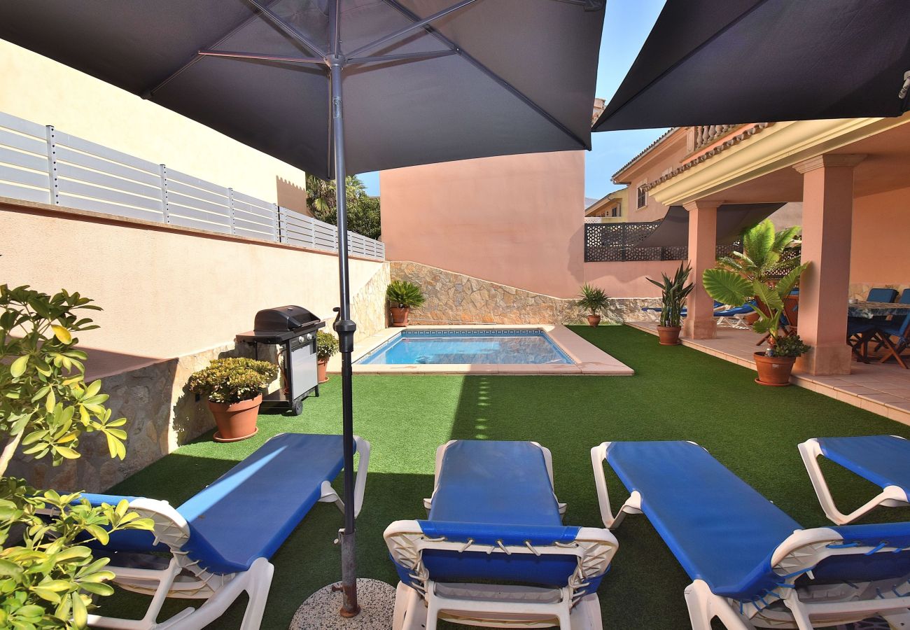 Дом на Muro - Cas Barber 226 fantástica villa con piscina privada, terraza, barbacoa y WiFi