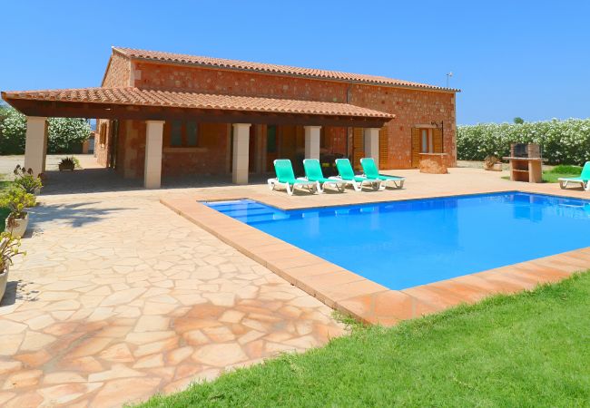 Особняк на Campos - Sa Vinya 405 fantástica finca rústica con piscina privada, terraza, jardín y aire acondicionado