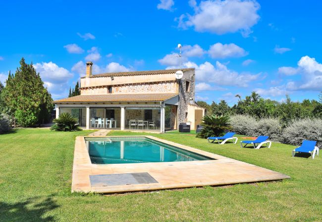  на Can Picafort - Son Morey Tarongers 108 fantástica finca con piscina privada, jardín, terraza y aire acondicionado